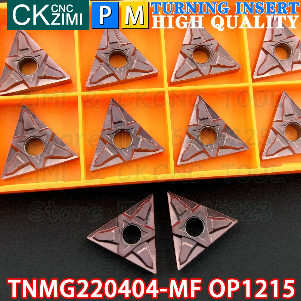 TNMG220404-MF OP1215 TNMG 220404 MF OP1215 Carbide Insert External Internal Turning Insert Tool TNMG CNC Metal Lathe Cutter Tool