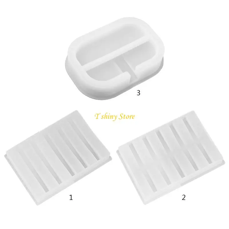 

N58F Soap Holder Resin Mold Handmade Soap Box Silicone Mold Soap Tray Casting Mould