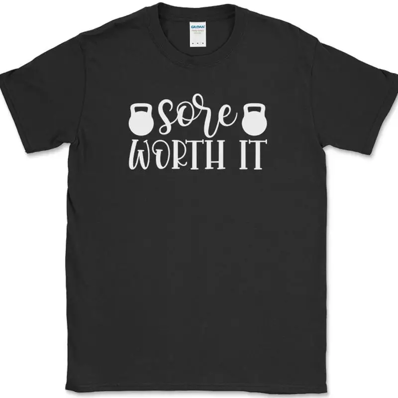 

Футболка Sore Worth It Funny Gym, фитнес, лифтинг, тренировки, бег, текстовая футболка