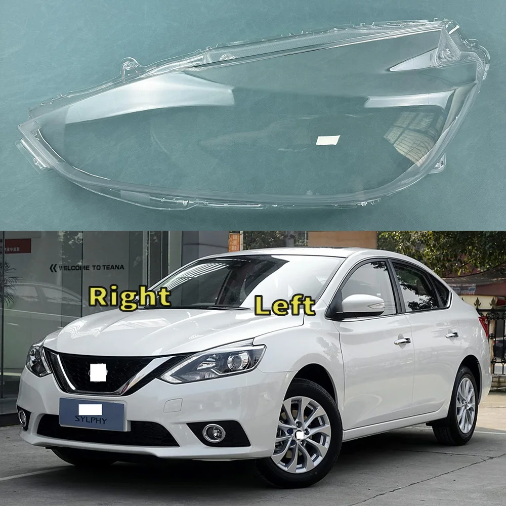 

For Nissan Sylphy 2016 2017 2018 Transparent Plexiglass Headlight Lens Cover Headlamp Shell Lampshade Auto Replacement Parts