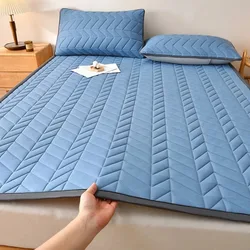 Bed Mattress Toppers Dormitory Home Single Double Foldable Bed Sheet Thin Tatami Blanket Pad Sleeping Protection Bed Cushion ﻿