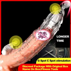 Penis Sleeve Extension Condom Male Enlargement Delay Vibrators Massager Penis Extender Erection Condom Reusable Condoms for Male