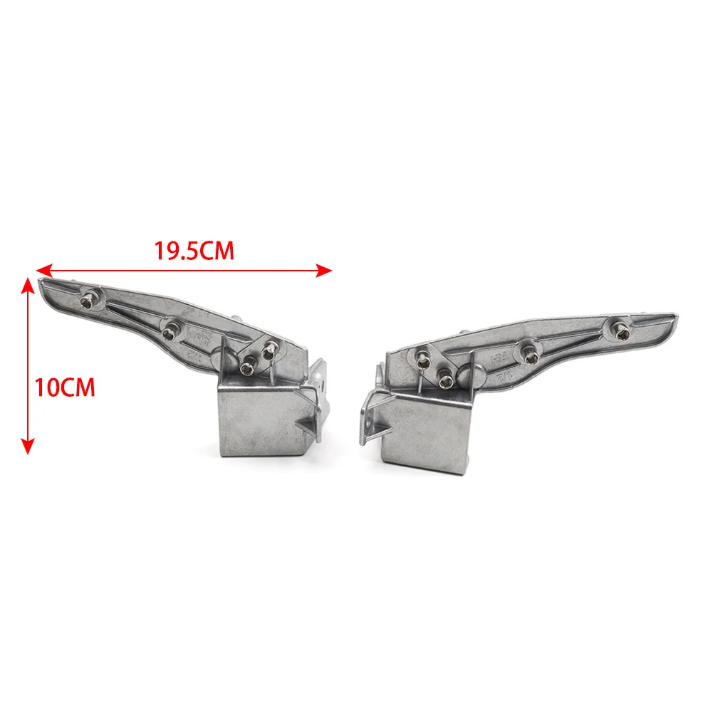 2Pcs Silver Aluminum Car Front Fender Support Mounting Holder Bracket For Jaguar F-Pace 2017 2018 2019 2020 2021 2022 2023