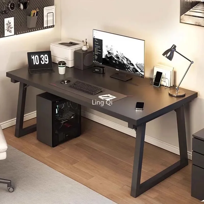 

Black Cheap Office Desk Home Gaming Study Student Free Shipping Computer Desks Organizer Vanity Bureau Meuble Modern Furniture