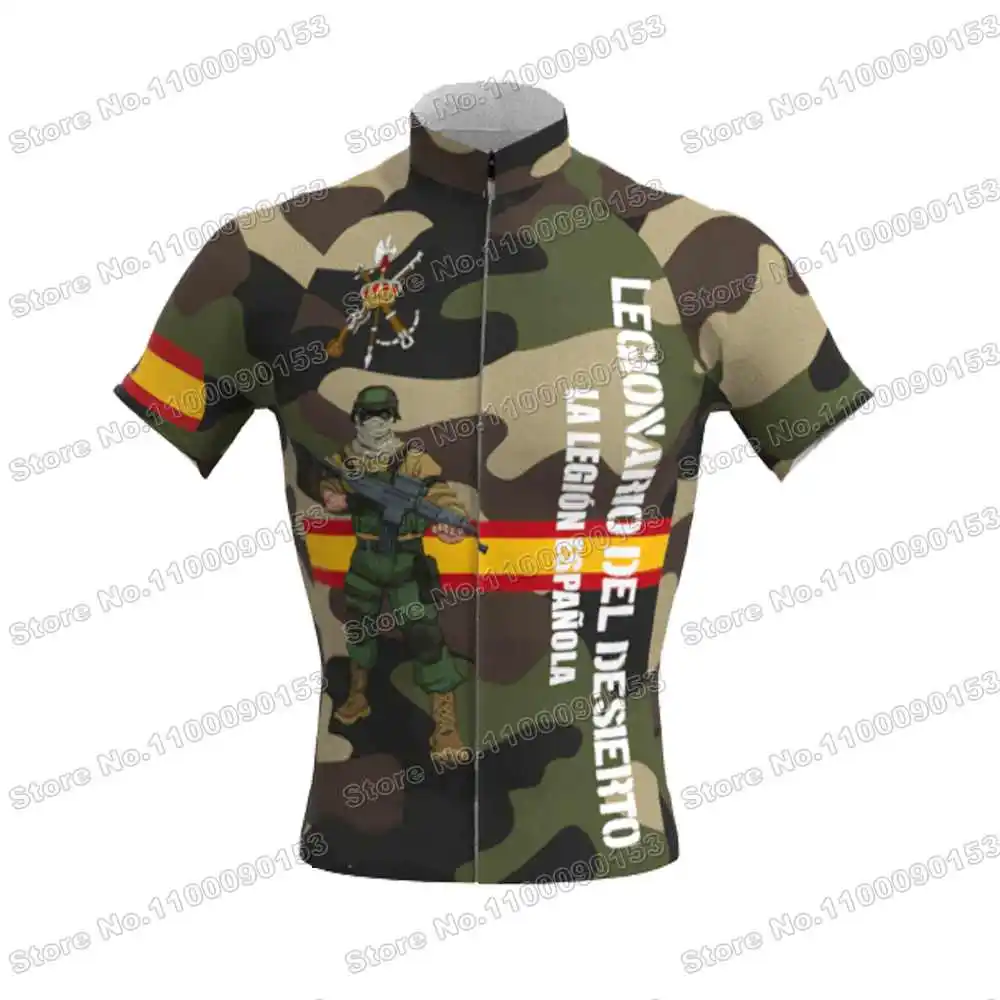 2022 Spanish Legion Desert Legionary Cycling Jersey Set Spain Military Camouflage Cycling Clothing Men MTB Road Bike Shirt Suit