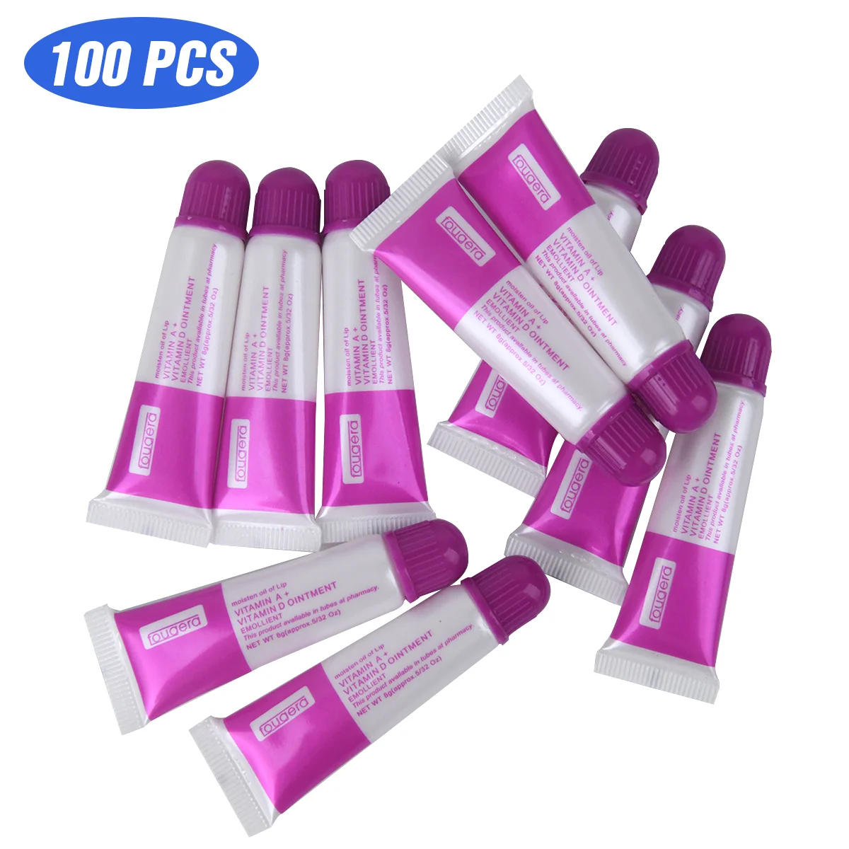100pcs Faster Healing Tattoo Aftercare Cream Vitamin A & D Ointment Skin Treament Repairing Gel For Eyebrow and Lips 5ml