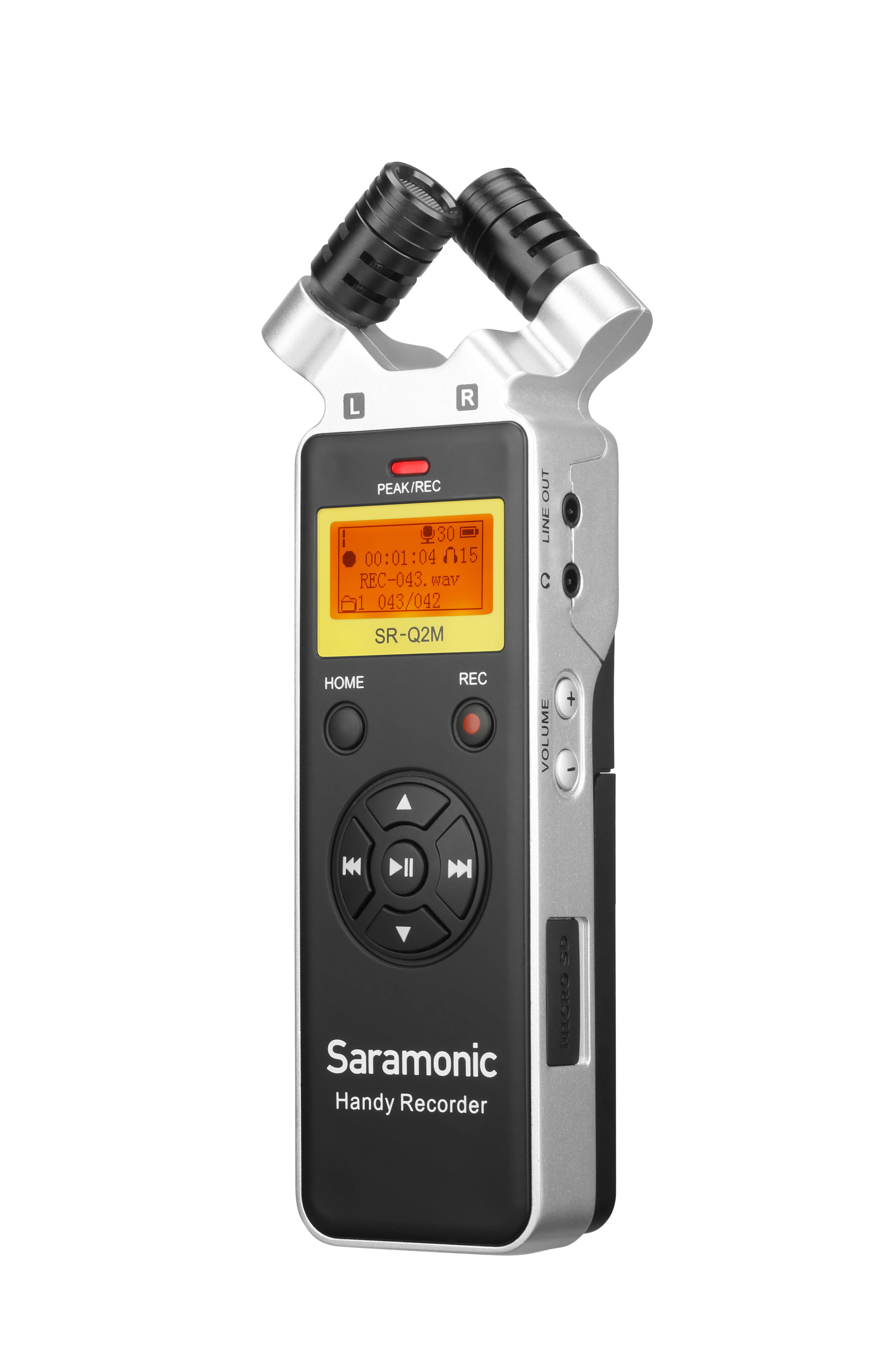 SR-Q2 Handheld Audio Recorder with Stereo X/Y condenser microphones