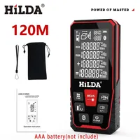 HILDA Laser Distance 50M/100M/120M Rangefinder Profesional Meter Laser Range Finder Ruler Test Tool