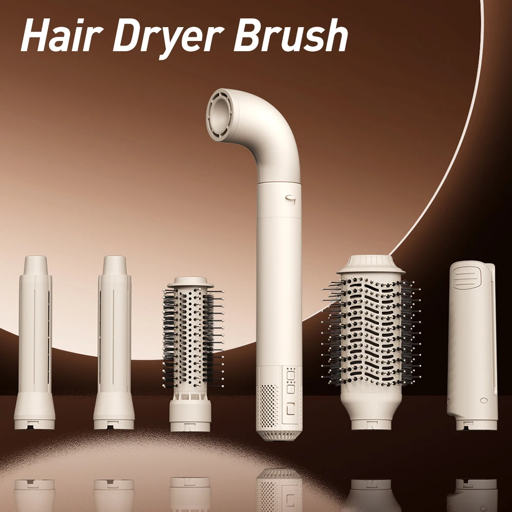 SMET Professional وصل حديثًا أداة فرشاة الهواء الساخن 6 في 1 مجموعة تصفيف الشعر للفنادق والصالونات تستخدم مجموعة صبغ الشعر