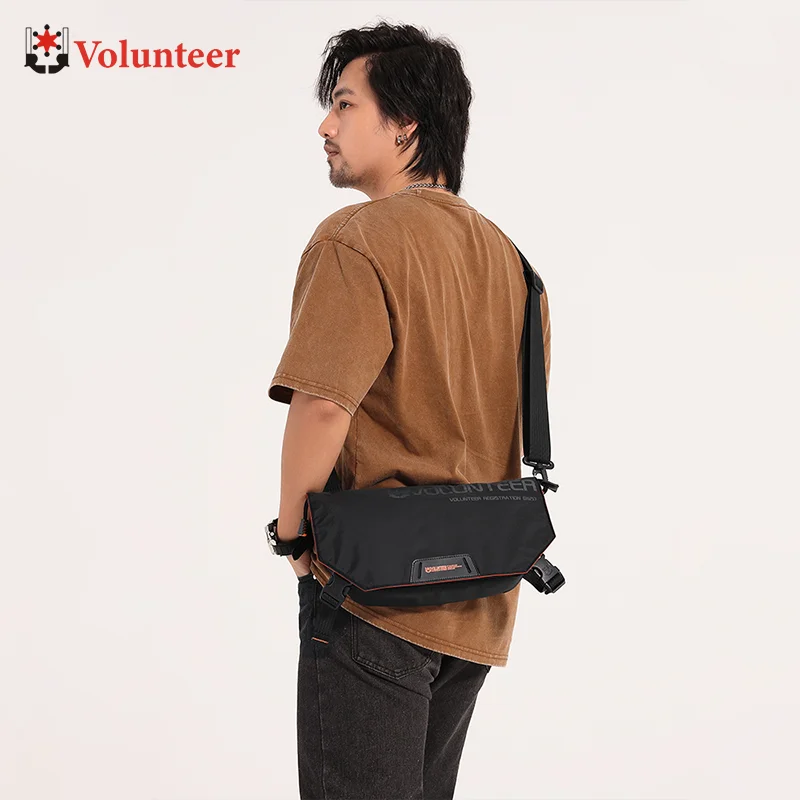VOLUNTEER Cross-body for Men 2025 New Waterproof Fashion Oxford Large Capacity High Quality Laptop Casual Bags 1802-14