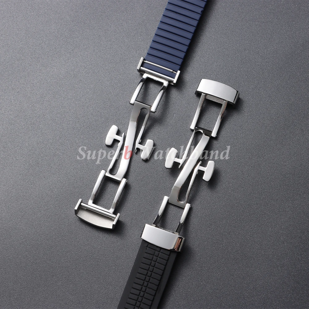 Soft and Elastic Silicone Rubber Watch Strap for Patek Philippe 5167R Grenade Aquanaut Series 21mmWaterproof Watch Strap for Men