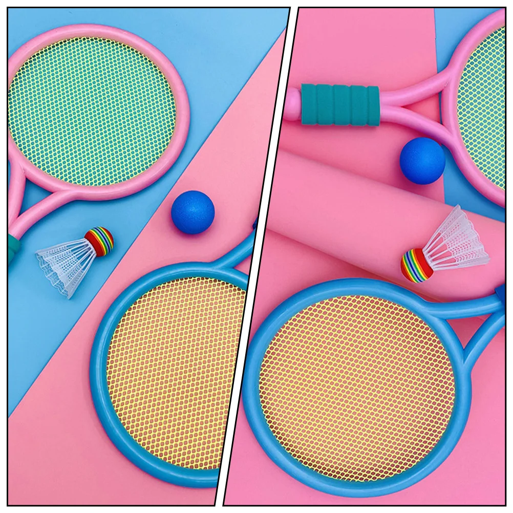 

Children's Badminton Racket Educational Tennis Toys Kids Athletic Playthings Mini Outdoor for Plastic Parent-child