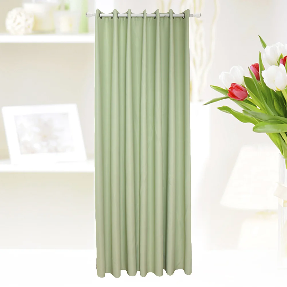 Rideau de fenêtre occultant isolé thermiquement, paire vert clair, taille 140x245, économie d'énergie, rideaux assombrissants pour salle