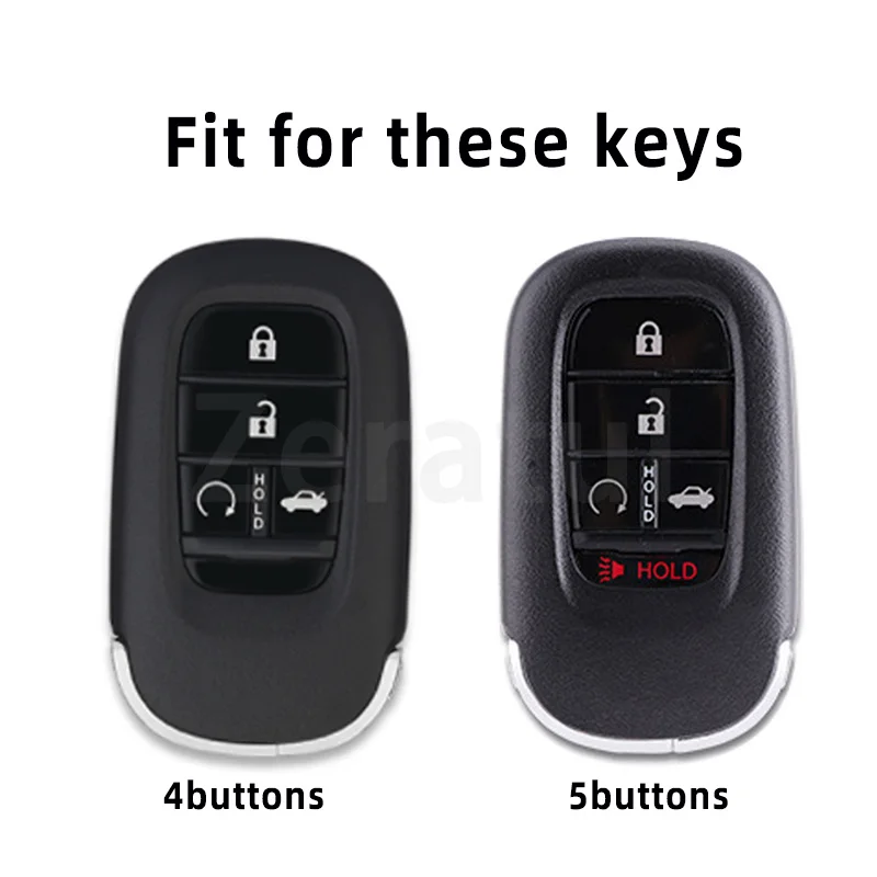 TPU Car Smart Key Case Cover Shell Fob 4 5 Buttons for Honda Accord Civic HR-V CR-V Pilot Sport SI EX EX-L Touring 2022 2023