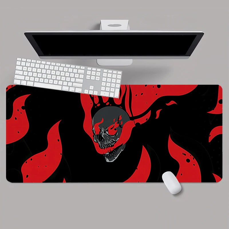 Skull Mouse Pad Anime Carpet PC Game Players Computer Keyboard Game Accessories Dirt Resistant Table Mat XXL Custom Mouse Pad