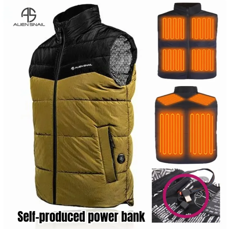 Keep Warm in Winter Moto Riding Electric Vest Intelligent Heating Winter Coldproof and Warm Moto Rider Vest Sleeveless Jacket