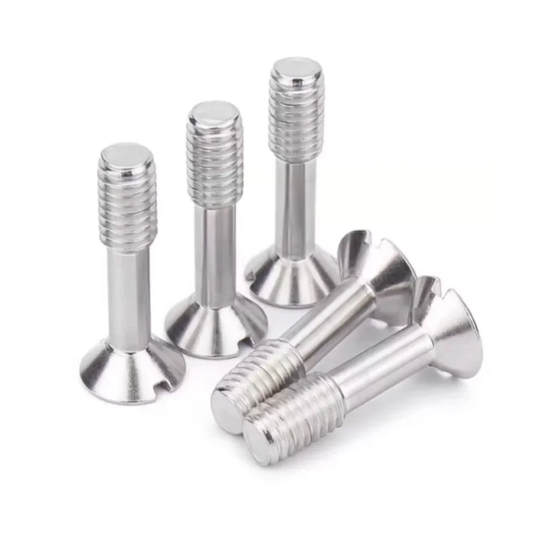 M2.5 M3 M4 M5 M6 M8 1/2/5pcs304 A2 Stainless Steel Slotted Countersunk Head Anti-Loosening Half Thread Screw Machine Screws
