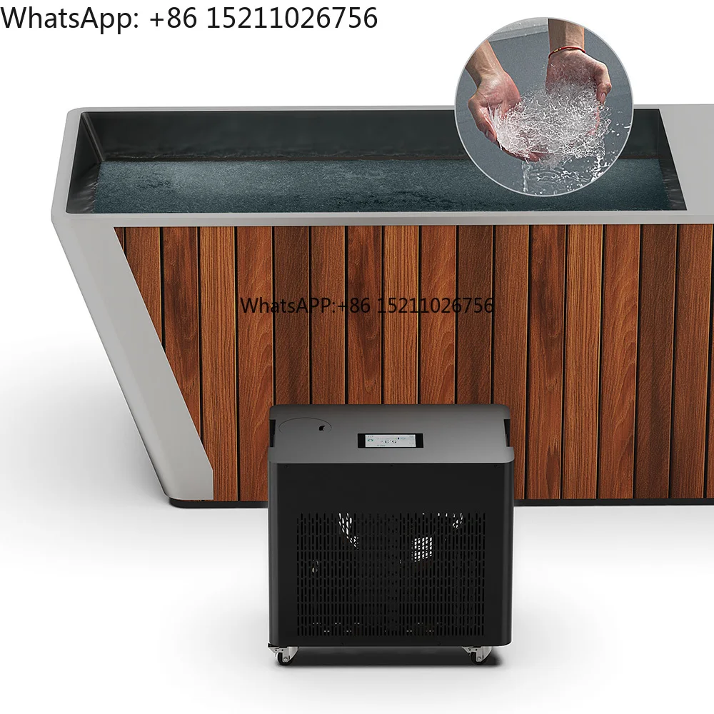 0 Degree Cold Plunge Chiller 1hp Water Chiller Water Cooled Remote Control Chiller