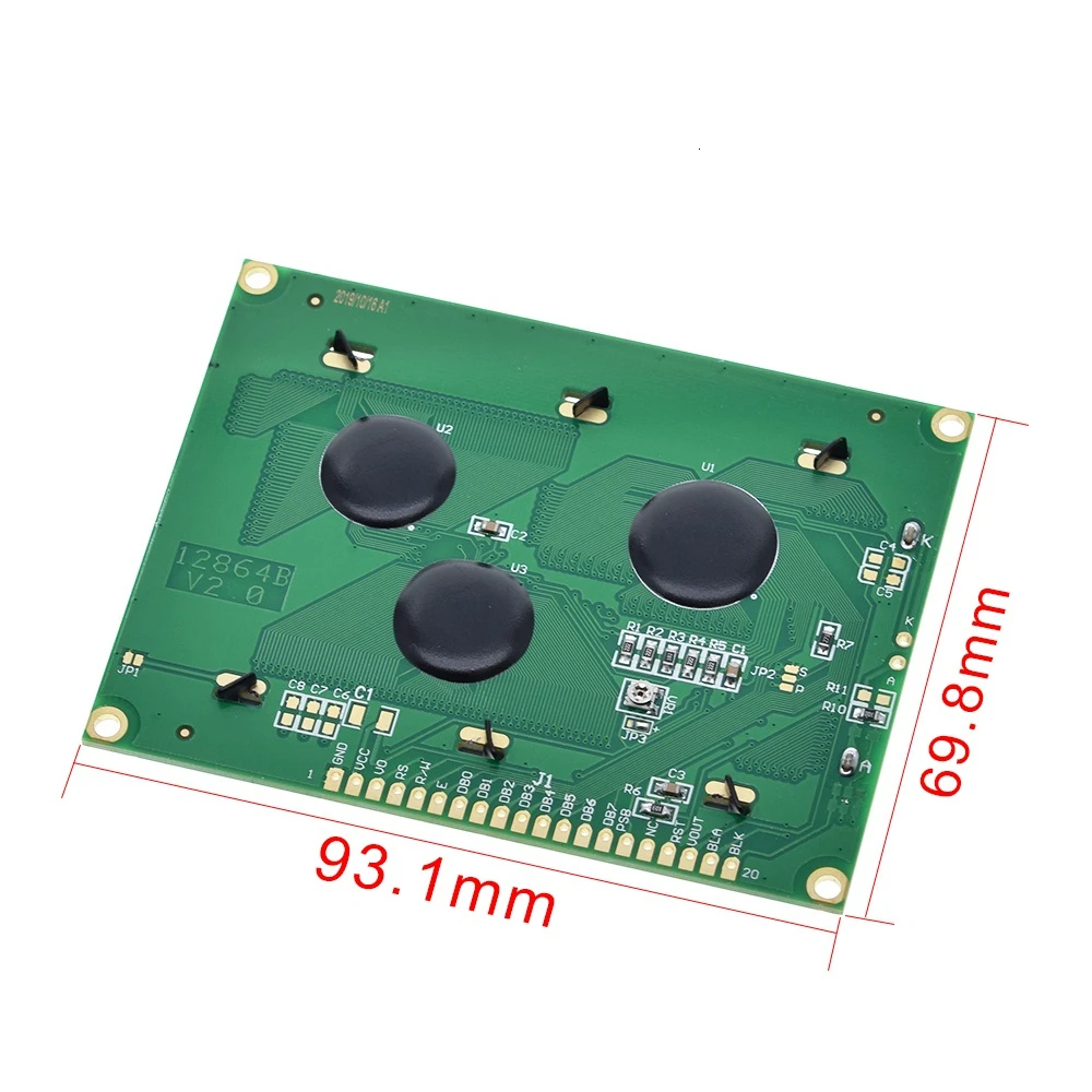 Imagem -02 - Módulo Lcd para Arduino Tela Azul 12864 Lcd12864 St7920 Porta Paralela Tzt Pontos 128x64 5v