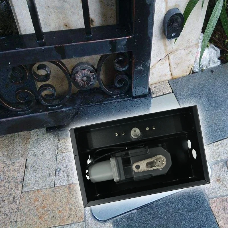 IP67 عن بعد تحت الأرض بوابة متأرجحة فتاحة قوية مقاوم للماء تيار مستمر 24 فولت موتور 200 كجم مشغلي البوابة الأوتوماتيكية