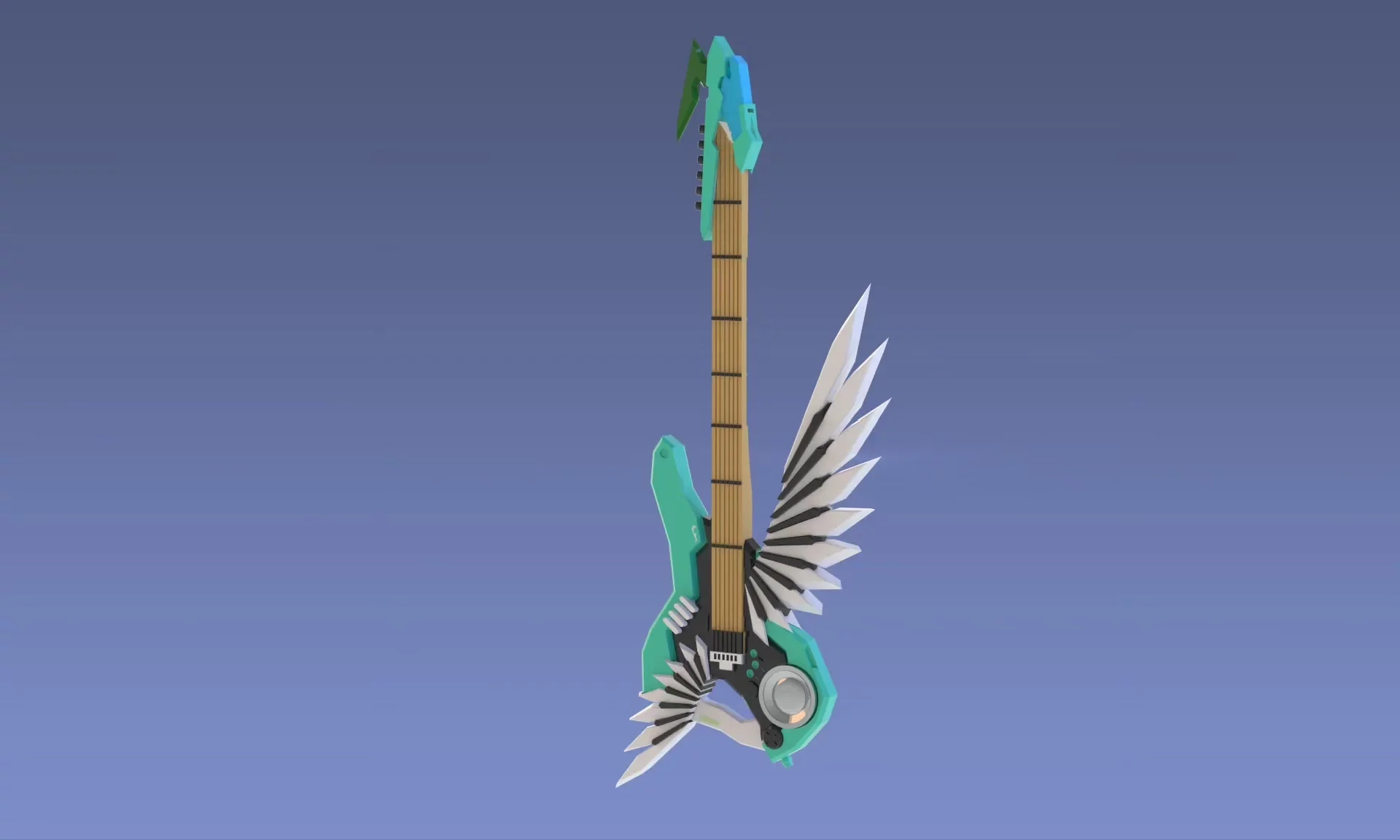 

【No Body】1/12 Female Guitar Unpainted 3D Printed Resin Original Parts For 6in Kotobukiya Action Figure Model