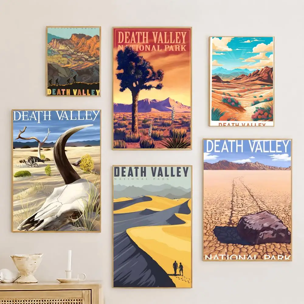 Nature NATURAL ART DEATH VALLEY NATIONAL PARKSS Pósteres artísticos de pared con música de película de anime, decoración de habitación para decoración interior del dormitorio