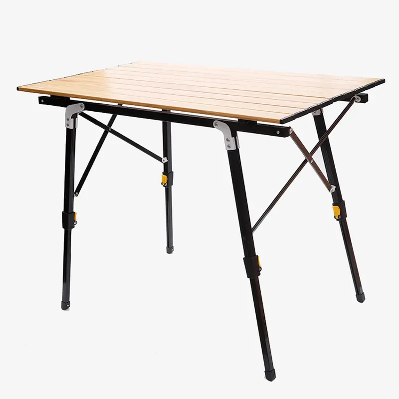 Portable Aluminum Alloy Folding Table Stable Egg Roll Design for Outdoor Camping Picnic Indoor Dining Lightweight Leisure