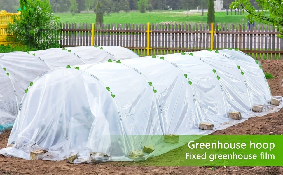 25er-Pack Glasfaser-Gewächshausrahmen, DIY-Gartenpflanzen-Stützrahmen, Rostbeständiges Gemüsetunnel-Skelett, Gardeni – Detail 3