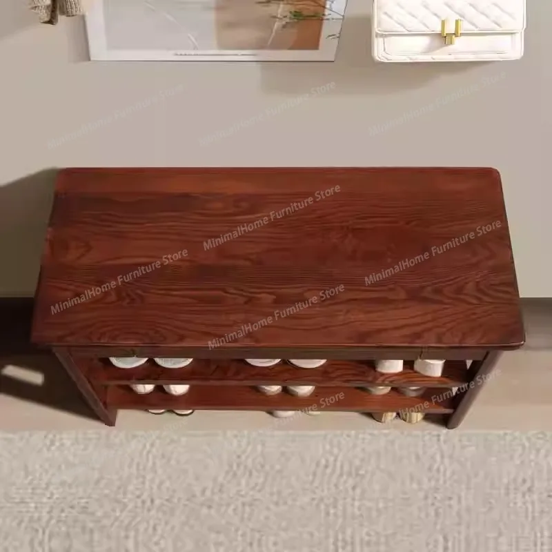 Multi-layer Simple Shoe-changing Stool Large Capacity Shoe Cabinet Modern Fashionable Living Room Furniture Schoenenkast YS40CC