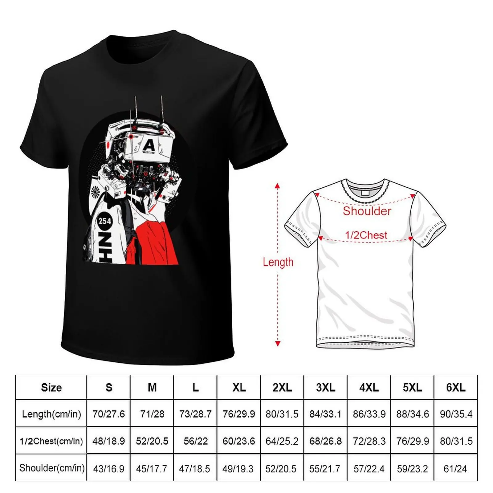 Cyberpunk Mecha Cyborg Vaporwave Modern Urban Style T-Shirt Holiday Outdoor T-Shirt