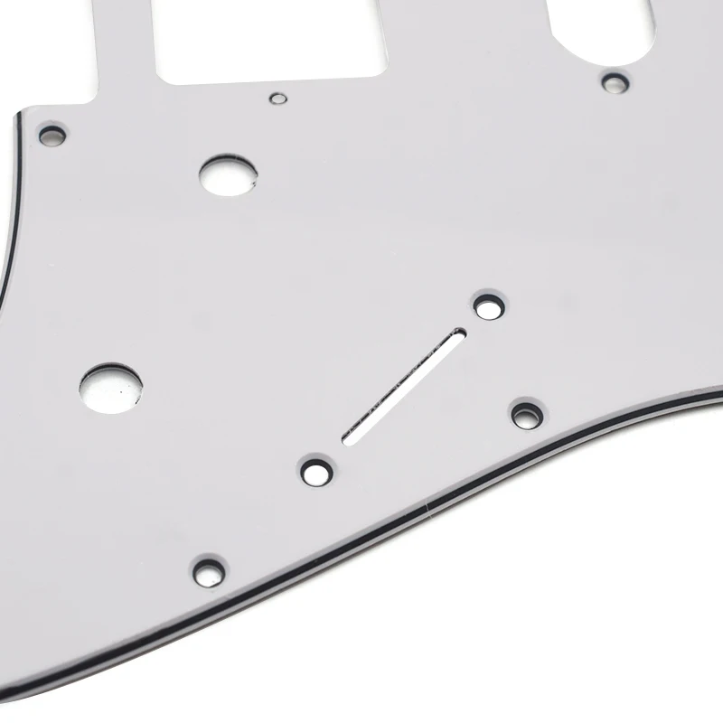 HSH 3 Ply 11 Holes Electric Guitar Pickguard Anti-Scratch Plate for ST FD Electric Guitar Black/White