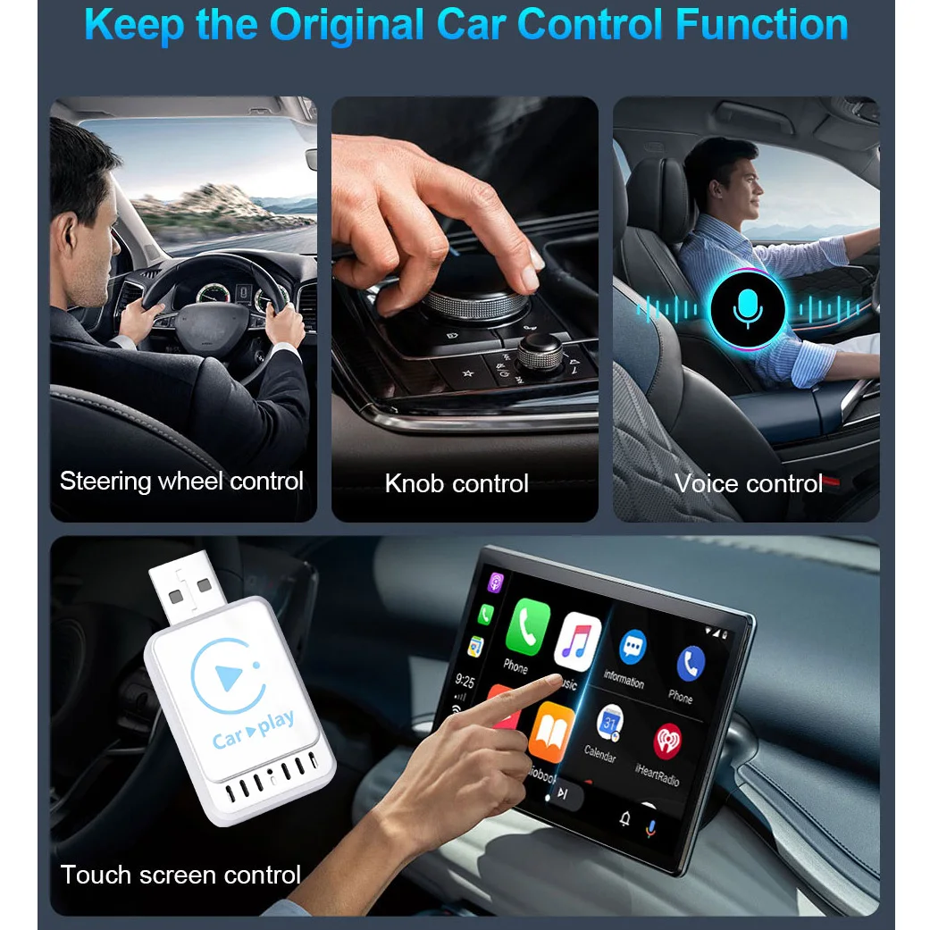 

Этот беспроводной адаптер CarPlay обеспечивает беспроблемное подключение и использование.