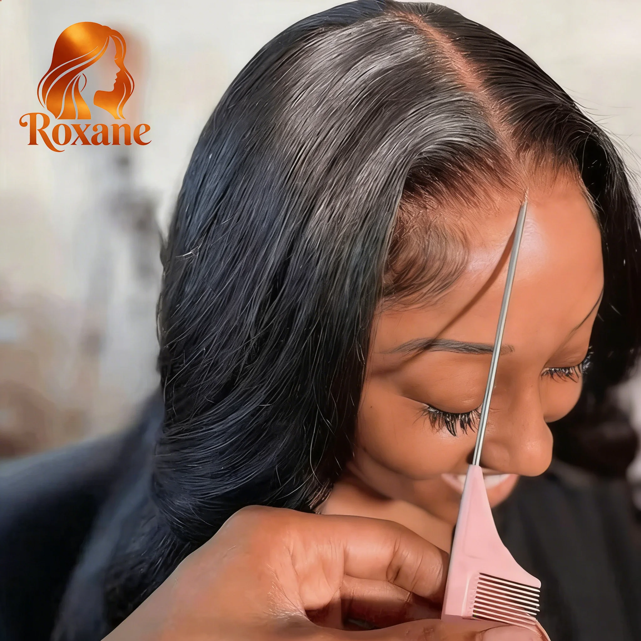 

Накладные парики из натуральных волос Roxane Bone Straight 13x6 с прозрачной HD-основой, предварительно выщипанные, 30-40 дюймов, парик с фронтальной вставкой 13x4, плотность 220%
