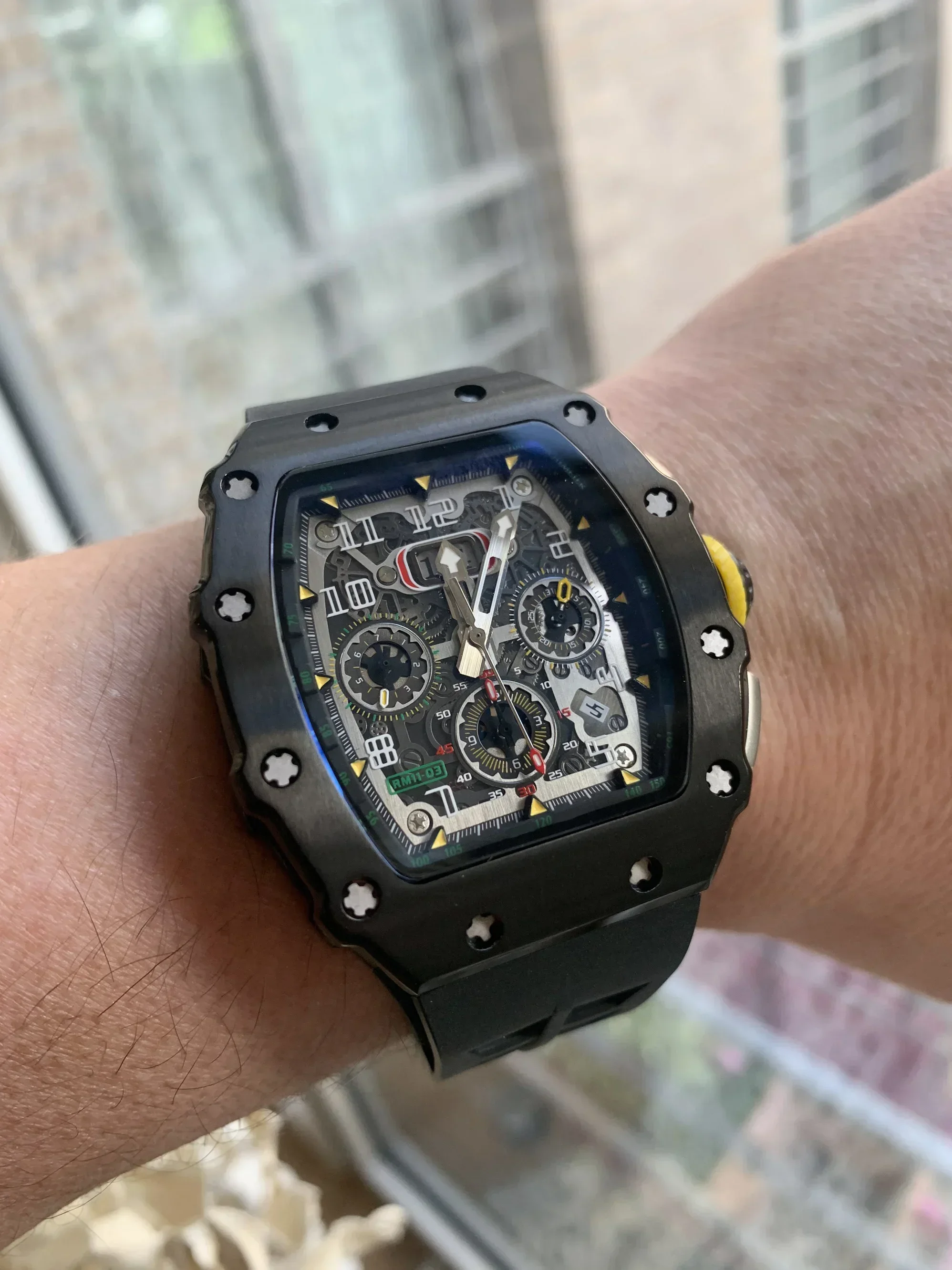 

Мужские автоматические часы 2026luxury RM: многофункциональные, с 6 стрелками, турбийоном, из нержавеющей стали, с силиконовым ремешком