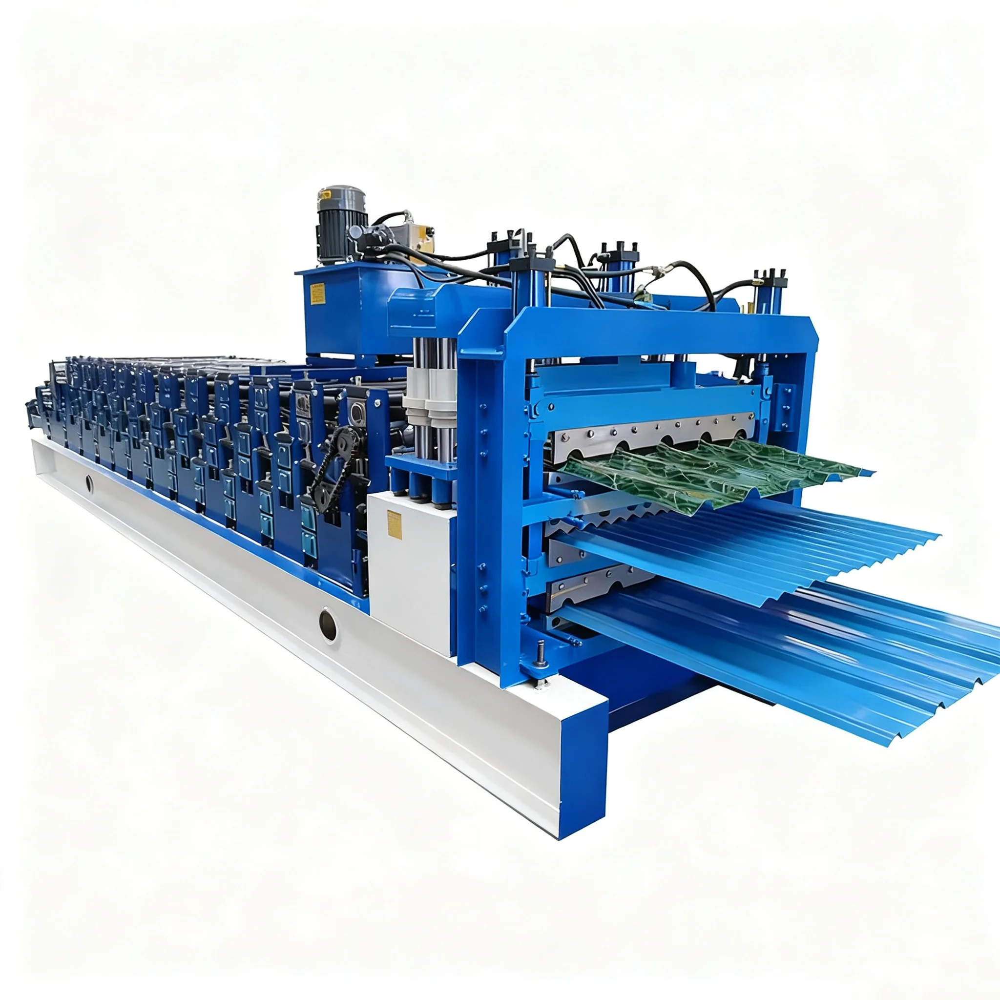 High-efficiency Three-layer Steel Roof Tile Roll Forming Machine High Durable Aesthetically Pleasing Roofing 0.3-0.8mm