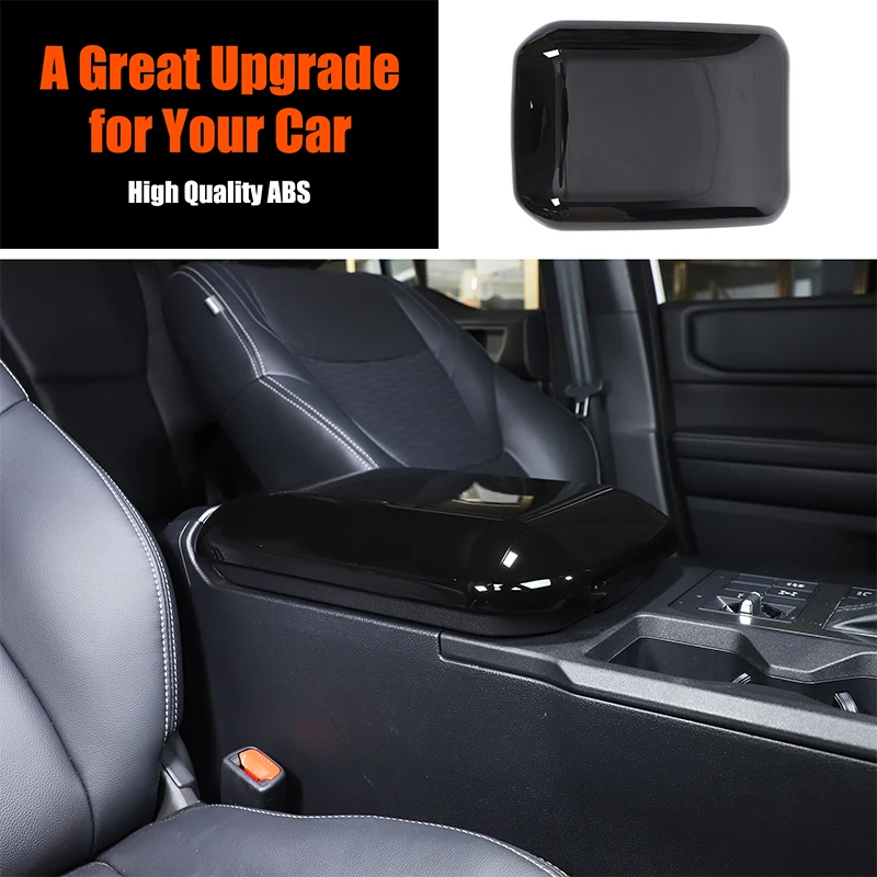 For Toyota Land Cruiser 250 Prado LC250 2024 2025 ABS Carbon fiber Center Console Armrest Box Cover Pad Anti-Scratch Accessories 6