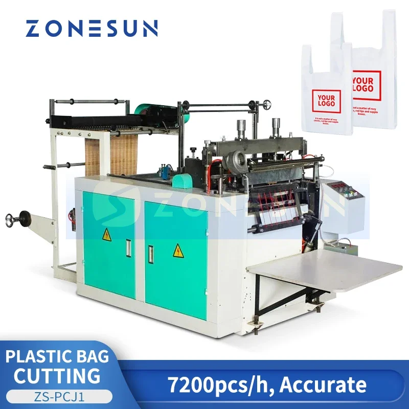 ZONESUN Plastic Bag Making Machine Polythene Bag Making Machinery Roll Bag Cutting Equipment Roll to Sheet Cutter ZS-PCJ1