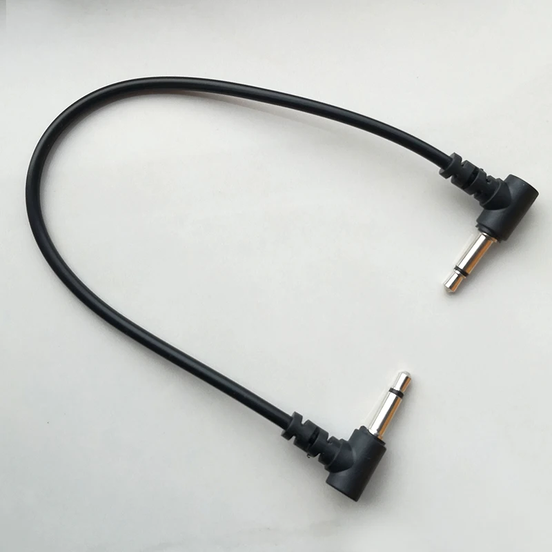 20CM 1.8m 3.5mm Mono Male to Male Dule Right Angled Plug 2 Pole Male Plug Cable