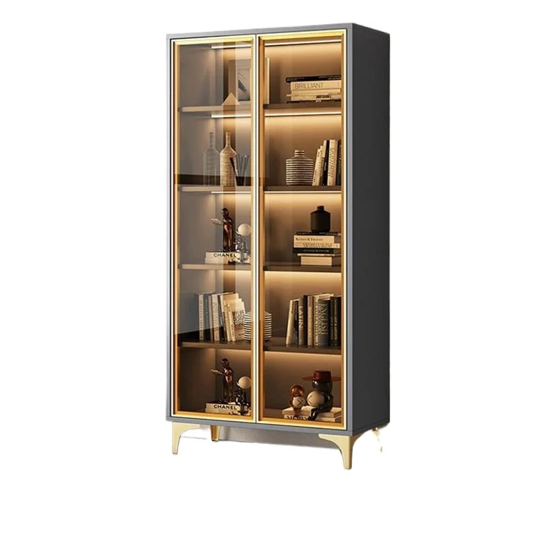 

Light luxury with glass wine cabinet