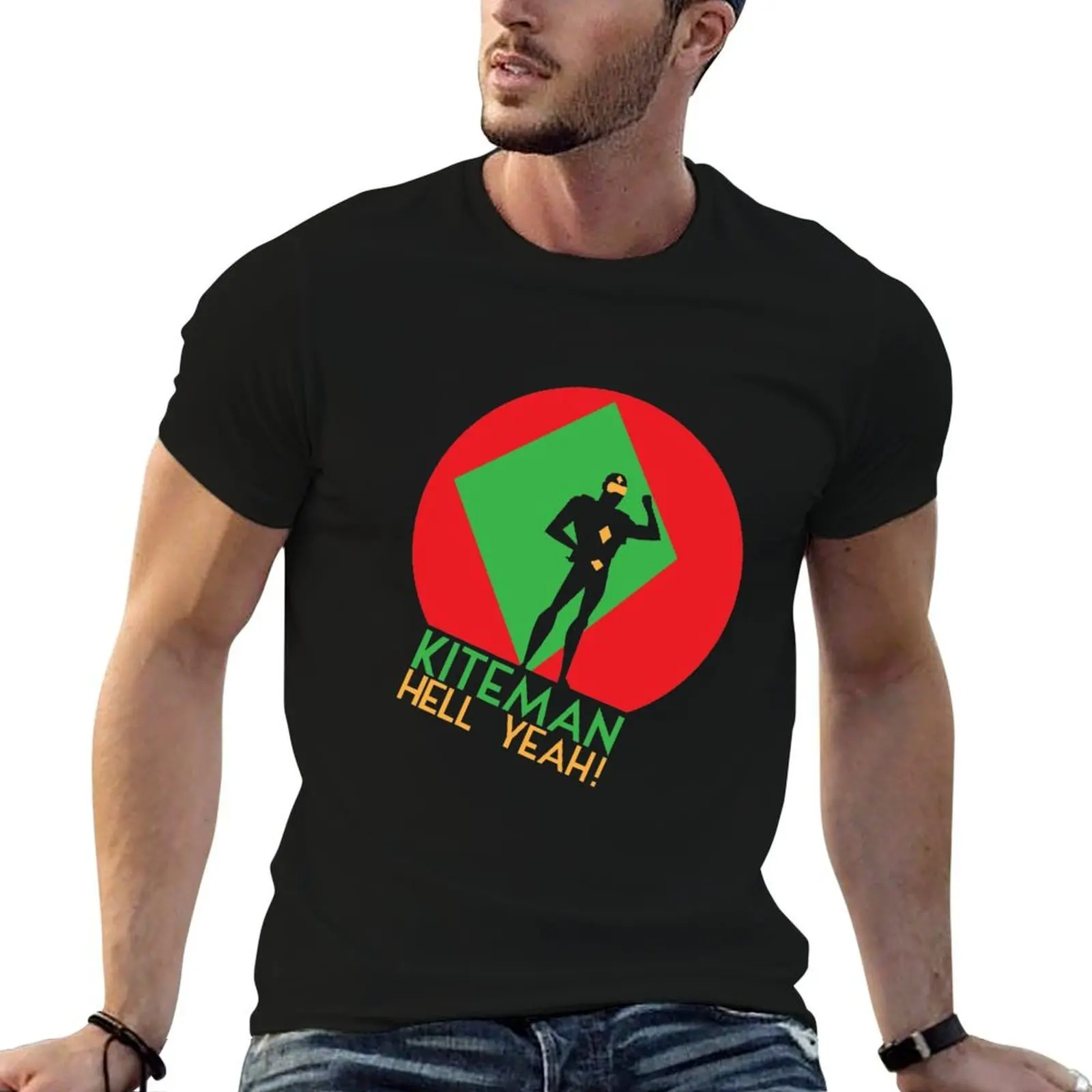 

Kiteman Hell Yeah T-Shirt t shirts for man pack cotton man t shirt summer t shirt for man 100 percent cotton T-shirt