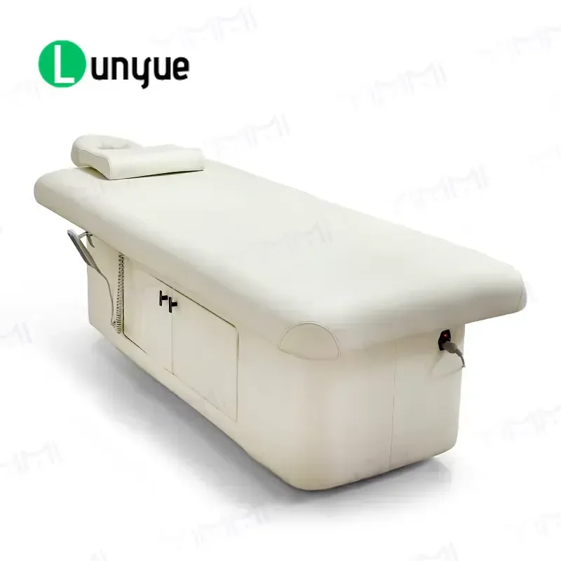 Custom Luxury Electric Massage Bed for Day Spa Beauty Facial Eyelash Treatment Lounge Furniture Comfortable Adjustable