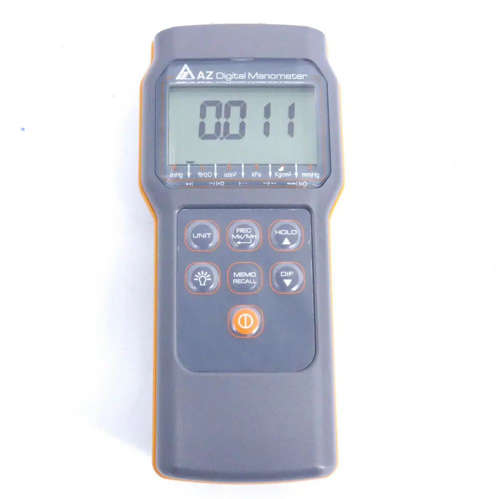 Differential Pressure Gauge AZ82152 Digital Manometer High Performance 15Psi Economic Pressure Meter Tester