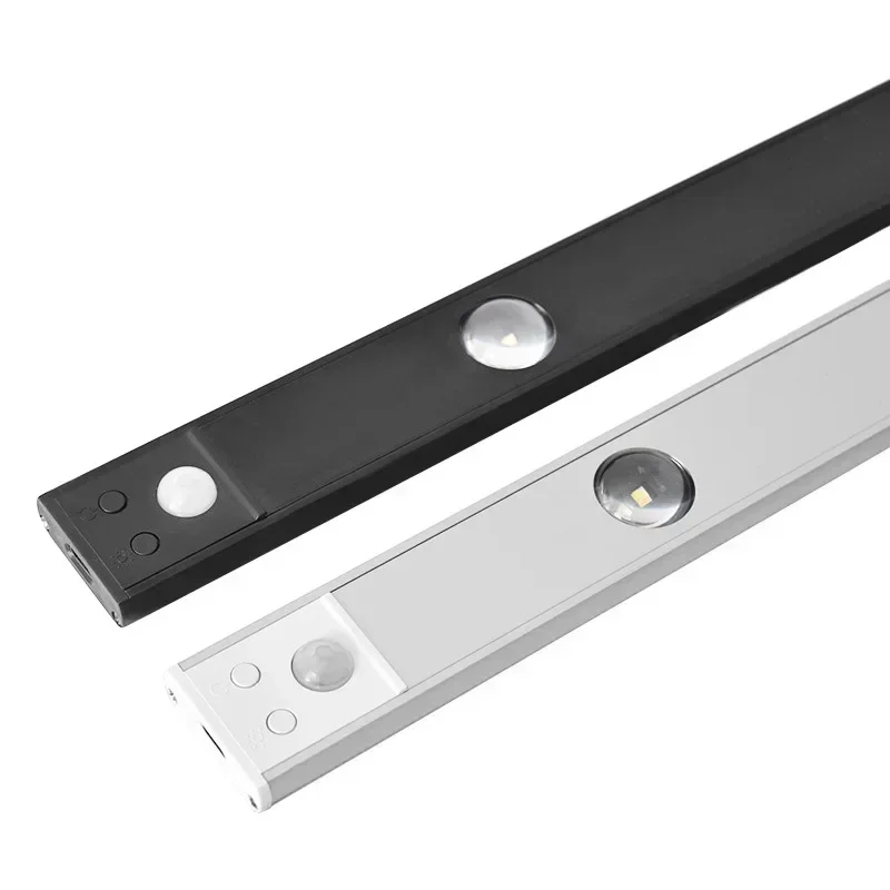 Intelligent Human Body Sensing Ultra-thin LED Cat Eye Light ChargingStrip Wardrobe Cabinet Strip Three ColorLight IntelligentLED