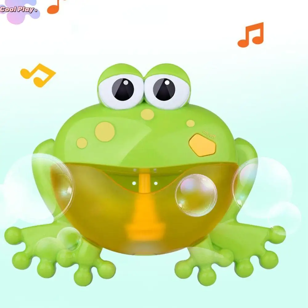 

Fun Durable Baby Bath Bubble Toys Set Green with Music Bubble Frog Toy Automatic Waterproof Bubble Machine Bathroom