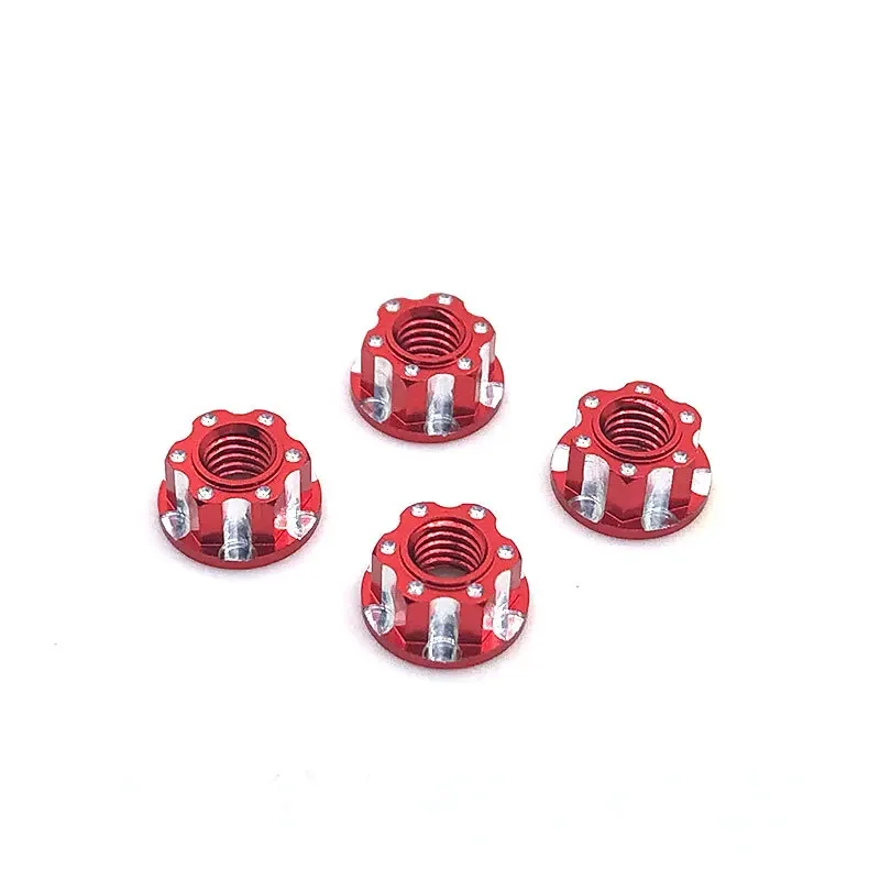 Hexagonal Kg pour HSP Sakura D3 D4 1/10 RC, alliage figuré, conception automobile, télécommande, accessoires de voiture, 4 pièces