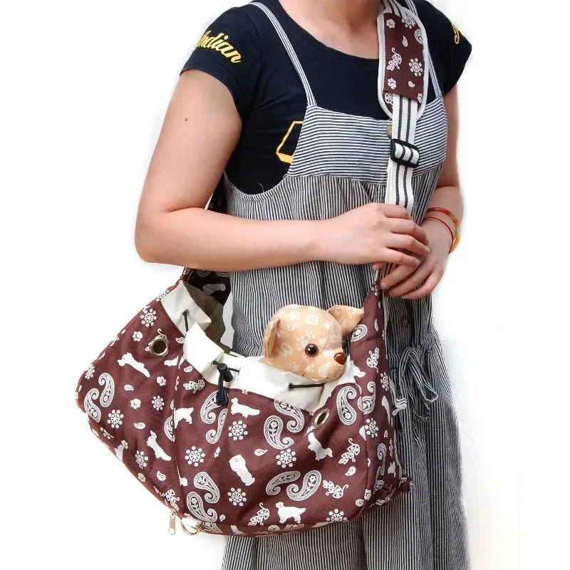 Pet supplies, convenient side backpack, pet bag, dual-purpose one-shoulder dog backpack