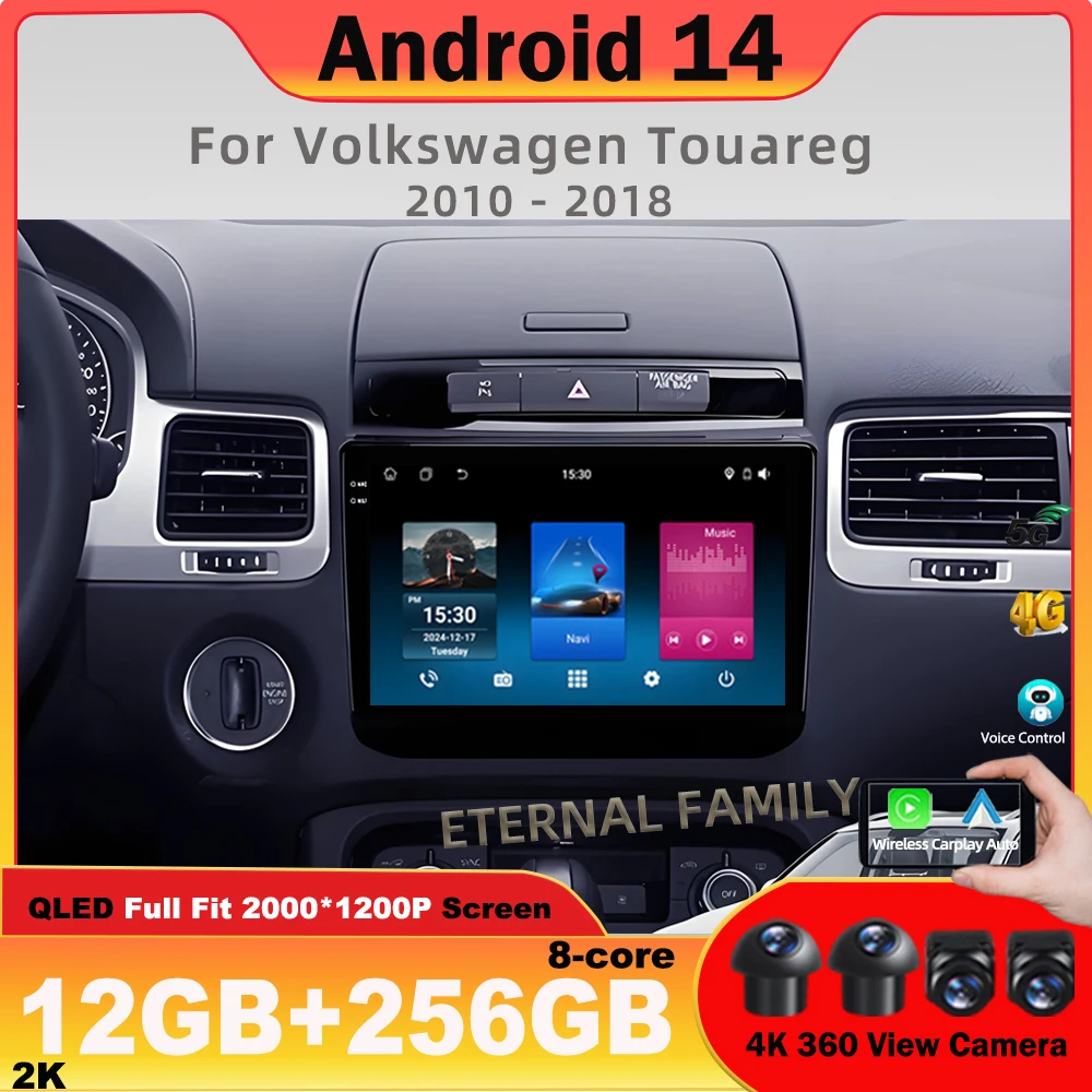 

Android Car Radio For Volkswagen Touareg FL NF 2010 2011 2012-2018 Player Navigation Stereo Carplay Head Unit No 2Din DVD WiFi
