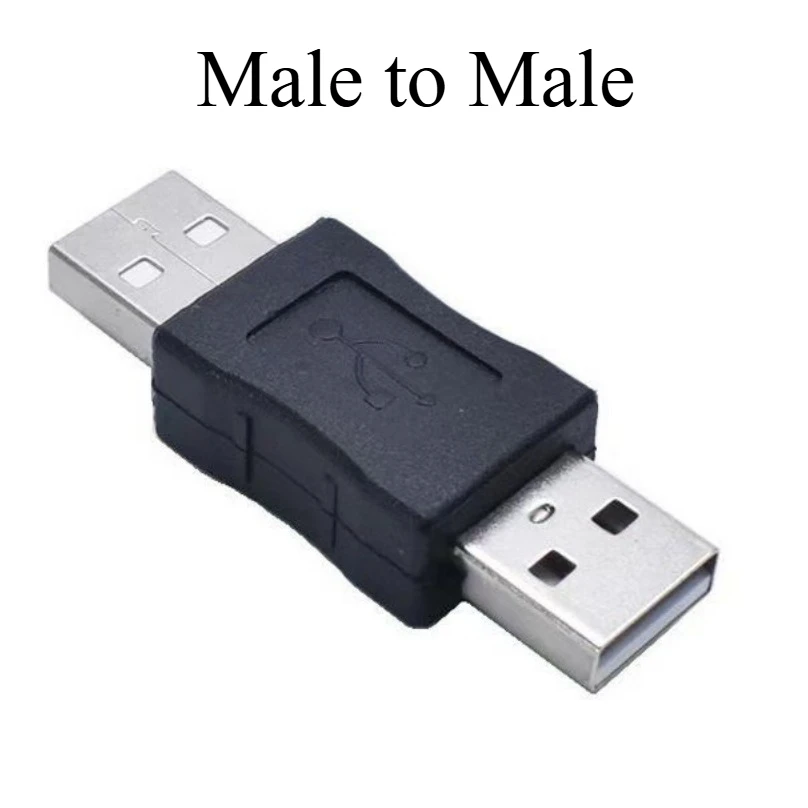 5PCS USB Coupler USB 2.0 Type A Female to Female Male to Male Extender Adapter for Computer PC Data Cable Connector Accessories