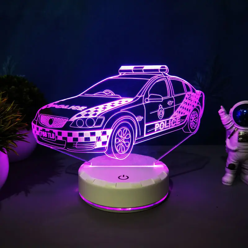 Cool Supra Car Anime 3d Led Nightlights Truck Lamp Colorful Changing Night Lights Table Lamp Home Decoration Birthday Gifts