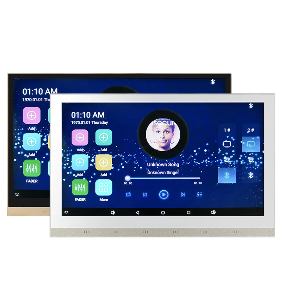 

PW1825 10 Inch Touch Screen Blue-tooth Wifi Remote Control Wall Amplifier Android 5.1 System Professional Music Amplifier